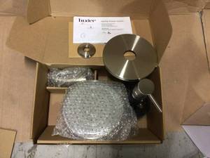Single-Handle 1-Spray Bathtub and Shower Faucet with Valve in Brushed Nickel (Valve Included) by LUXIER Customer Returns See Pictures