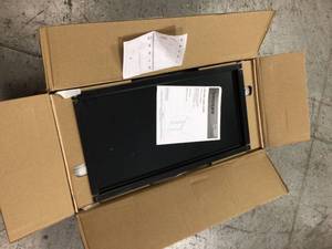 Ready-to-Assemble 24-Gauge Steel Wall Mounted Garage Cabinet in Black (28 in. W x 29 in. H x 12 in. D) by Husky Customer Returns See Pictures
