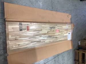 Unfinished Acacia 8 ft. L x 25 in. D x 1.5 in. T Butcher Block Countertop by HARDWOOD REFLECTIONS Broken See Pictures