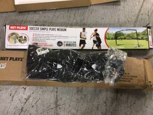 Net Playz Easy Setup Fiberglass Soccer Goal by TRI GREAT USA Customer Returns See Pictures