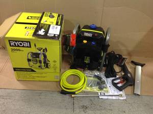 2000 PSI 1.2 GPM Cold Water Electric Pressure Washer by RYOBI Customer Returns See Pictures