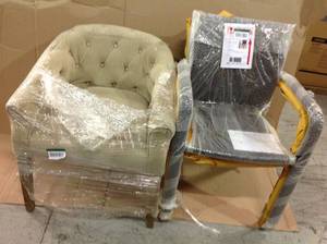 Tuscany Espresso with Gray Cushion Glider and Ottoman Set by Storkcraft  Customer Returns See Pictures