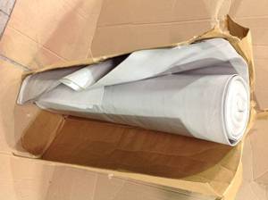 24 ft. x 100 ft. Clear 6 mil Plastic Sheeting by HUSKY Customer Returns See Pictures