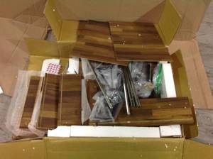 Deoss 2-Drawer Walnut Nightstand by Acme Furniture Customer Returns See Pictures