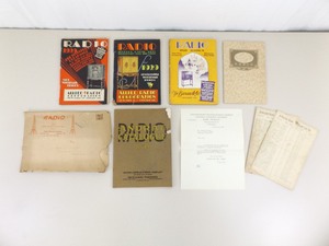 Lot of Antique Radio Catalogs and Ephemera