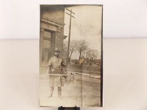 4 Antique RPPC and Photos of Fire Engines, and Firefighters