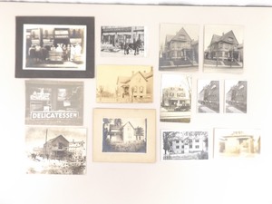 Lot of Antique Real Photo Postcards (RPPC) and Photos of Store Fronts and Homesteads