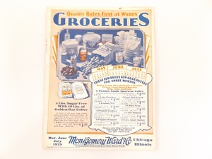 RARE 1929 Montgomery Wards Grocery Catalog