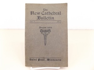 RARE 1904 VERY FIRST St. Paul New Cathedral Bulletin