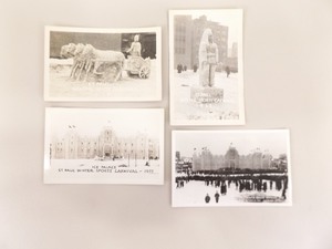 4 Real Photo Postcards (RPPC) of the 1937 St. Paul Winter Carnival