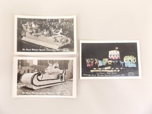 3 Real Photo Postcards (RPPC)&nbspof the 1940 St. Paul Winter Carnival