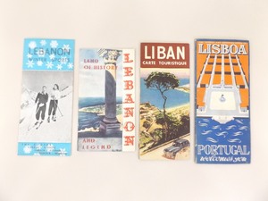 Vintage Lebanon, Lisbon, and Liban Tourist Brochures