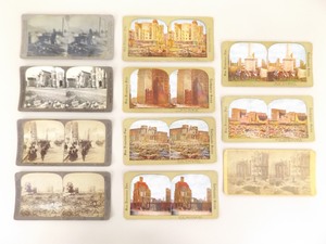 Lot of 11 Antique San Fransisco Earthquake Stereoview Cards