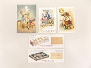 5 Antique Trade Cards of Foods And Grocery Stores