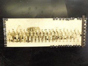 Antique Panoramic Photo of WWI Soldiers