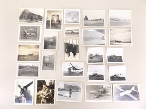 Lot of Vintage Real Photo Postcards (RPPC) and Photos of Military Aircraft and Pilots, etc.