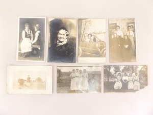 Lot of Antique Real Photo Postcards (RPPC) of Women