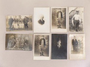Lot of Antique Real Photo Postcards (RPPC) of Men