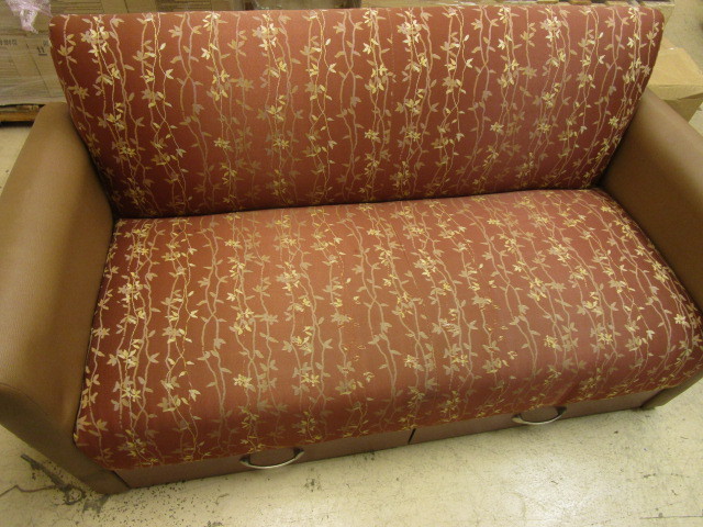 lot 248 image: LOVE SEAT W STORAGE DRAWERS