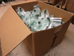 lot 206 image: ULINE SAFETY GOGGLES - NEW, BULK SUPPLY