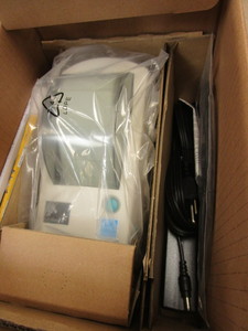 lot 246 image: ZEBRA PLUS BARCODE PRINTER W PRINTER RIBBON - NEW