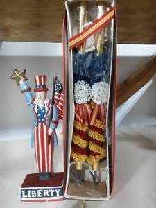 Uncle Sam Door Stop & Patriotic Decor