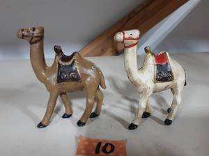 2-Cast Iron Camel Still Banks