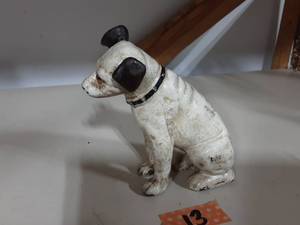 Cast Iron Bank RCA Victor Dog 6 Tall