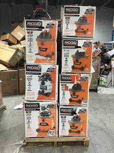 Lot of RIDGID Assorted and Mixed WetDry Vacs Original Customer Returns See Pics