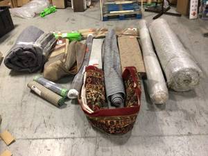 Lot of Rugs Various Sizes and Conditions Customer Returns See Pictures