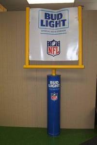 lot 29 image: Huge Bud Light NFL Goal Post Display