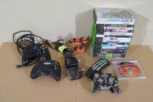 lot 60 image: Original XBOX Games and Controllers
