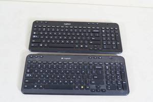 lot 62 image: 2 Logitech Wireless Computer Keyboards