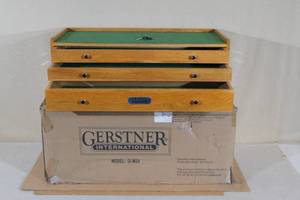 lot 167 image: Gerstner International GI-M24 Red Oak 3 Drawer Mid Base Tool Box