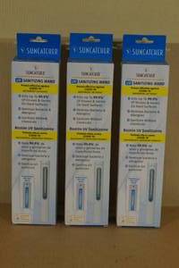 lot 192 image: 3 Suncatcher UV Sanitizing Wands