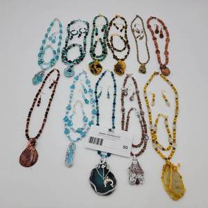 lot 50 image: Beautiful 29 Pieces of Handmade Jewelry All One-Of-A-Kind