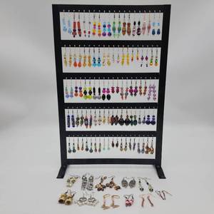 lot 32 image: Beautiful 60 Pieces of Assorted Handmade Earring Sets All One-Of-A-Kind (I)