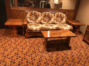 lot 14 image: Couch, 2 Side Tables & Coffee Table