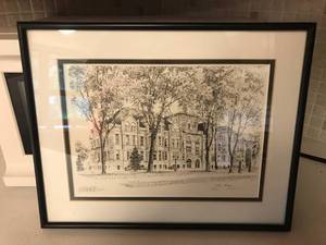 lot 40 image: Mayville State Old Main Artwork