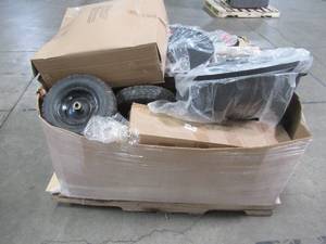 WHOLESALE MIXED PALLET OF MISCELLANEOUS FURNITURE PARTS AND MORE
