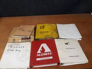 lot 37 image: Lot of (7) CATERPILLAR Parts Manuals and More - 3508, 3512, 2516 Generators, D342 Engine, Motorola Alternator System, Load King Lo-Boy and More - SHIPPING AVAILABLE