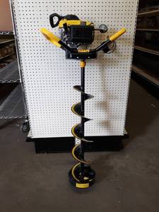 lot 10 image: Jiffy Pro4 8 Propane Ice Auger - Auger Shaft is about 36 Long - Tested and Runs Well - NO SHIPPING