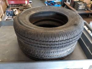 lot 237 image: Pair of 13 Tires - Good Tread, not weathered too bad - NO SHIPPING