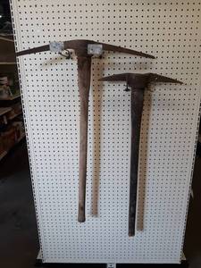 lot 243 image: Vintage Pair of Pick Axes - NO SHIPPING