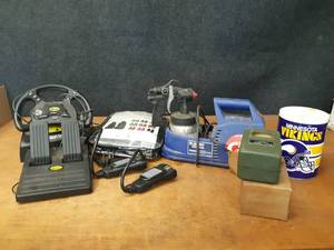 lot 251 image: Paint Sprayer, Video Game Steering Wheel and More - NO SHIPPING