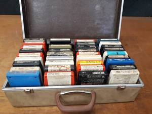 lot 259 image: Lot of (36) 8-Tracks in Case - Led Zeppelin, Rod Stewart, Doobie Bros., Johnny Cash and More - SHIPPING AVAILABLE