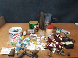 lot 275 image: Vintage Collectables, matchbooks, California Raisins, Bells, Batman Forever McDonalds Glasses, Mailbox and More - NO SHIPPING