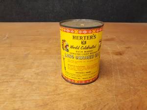lot 601 image: Original Unopened Can of HERTERS Waseca MN Duck Marsh Genuine Light Brown Long Grained Rice - 1LB Can - SHIPPING AVAILABLE