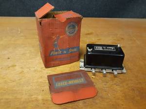 lot 609 image: Vintage LEECE-NEVILLE Voltage Regulator - Part No. R0013439RB - In Original Box - SHIPPING AVAILABLE