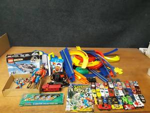 lot 692 image: Large Lot of Hot Wheels, Matchbox Cars, Track, a few Legos, Joe Camel Lighters and More - SHIPPING AVAILABLE